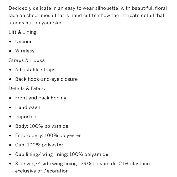 NWT VICTORIA'S SECRET Unlined Floral Embroidered Bralette ❎️SOLD❎️ - Picture 8 of 9